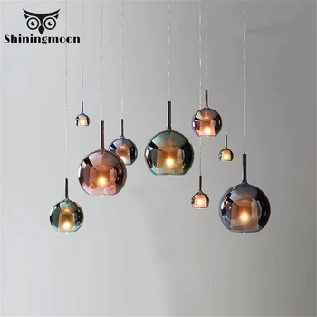 

Modern LED Glass Pendant Lights Nordic Kitchen Hanging Lamp Lighting Living Room Bedroom Pendant Lamp Home Decor Light Fixtures