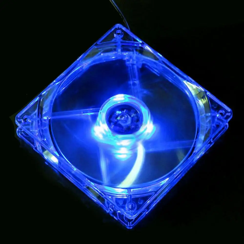 12cm Cooler Blue 120 мм вентилятор охлаждения ПК Вентилятор компьютера Quad 4 светодиодный свет компьютерный корпус для ПК Вентилятор охлаждения мод тихий разъем Molex легкий светодиодный вентилятор 12 В - Цвет лезвия: 12cm Cooler Blue
