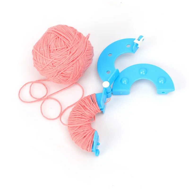 8 шт. 4 размера Pom Maker набор DIY шерстяная пряжа пушистый шар Вязание крючком ремесло набор инструментов для декора дома платье плюшевые игрушки случайный