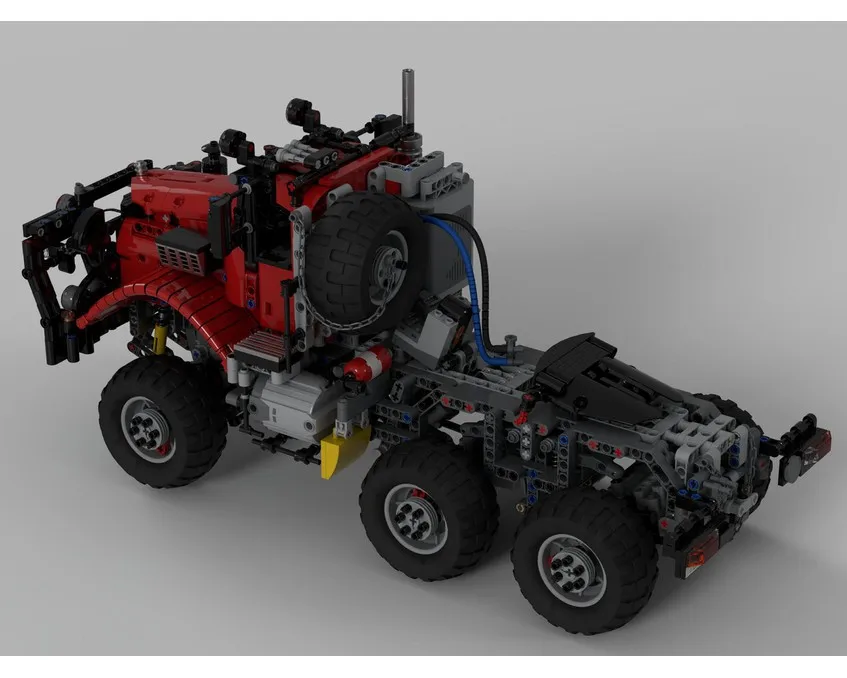 MOC 28325 All Terrain Offroad Truck Type 2 Red Remote Controlled by Legolaus with 1992 pcs