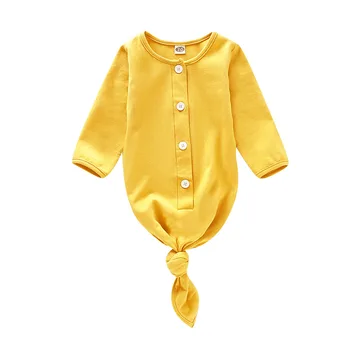 

0-12M Newborn Baby Girl Boy Sleeping Bags Solid Striped Swaddle Wrap Blanket Long Sleeve Sleeping Bag with Headband