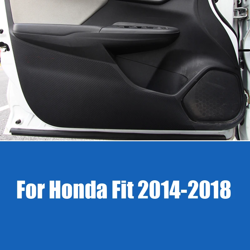 Стикер из углеродного волокна для Honda Fit Jazz GK5 2014 2018 стикер защиты автомобильной