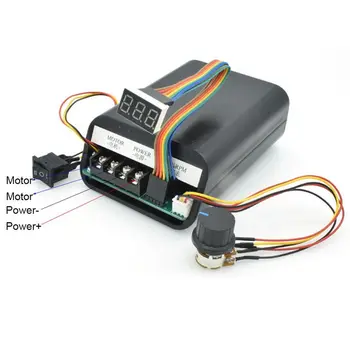 

PWM dc motor speed controller max 60A CCW digital display 0~100% adjustable drive module Input 10V~55V new