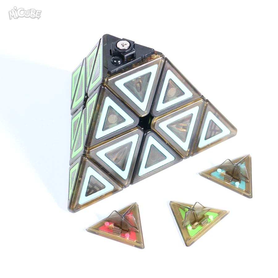 Пирамида куб 3x3 Qiyi Ciyuan Волшебные кубики цветной Pyraminxes Magic Скорость головоломка цветной игрушки для детей Cubo Magico