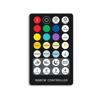 

DC5-24V 6A Mini 3Keys IR LED Dimmer Wireless Controller 28Keys Remote Control for SMD RGBCCT Strip Light Background Cabinet