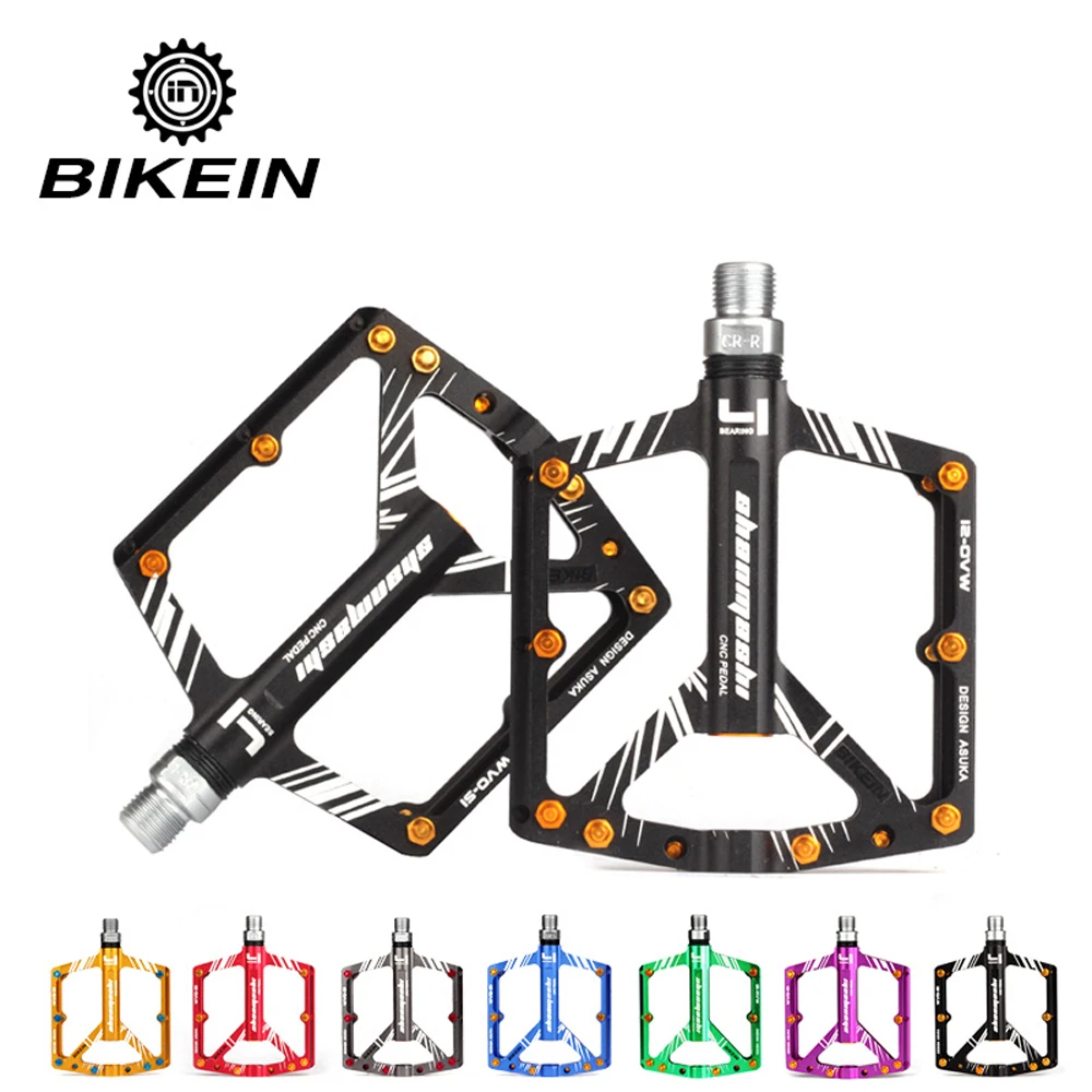 BIKEIN PRO 2pcs Mountain Bike Anti-skid Foot Pedal Ultralight Bearing Aluminum Alloy Multi-Colors Treadle Accessories of Bicycle | Спорт и