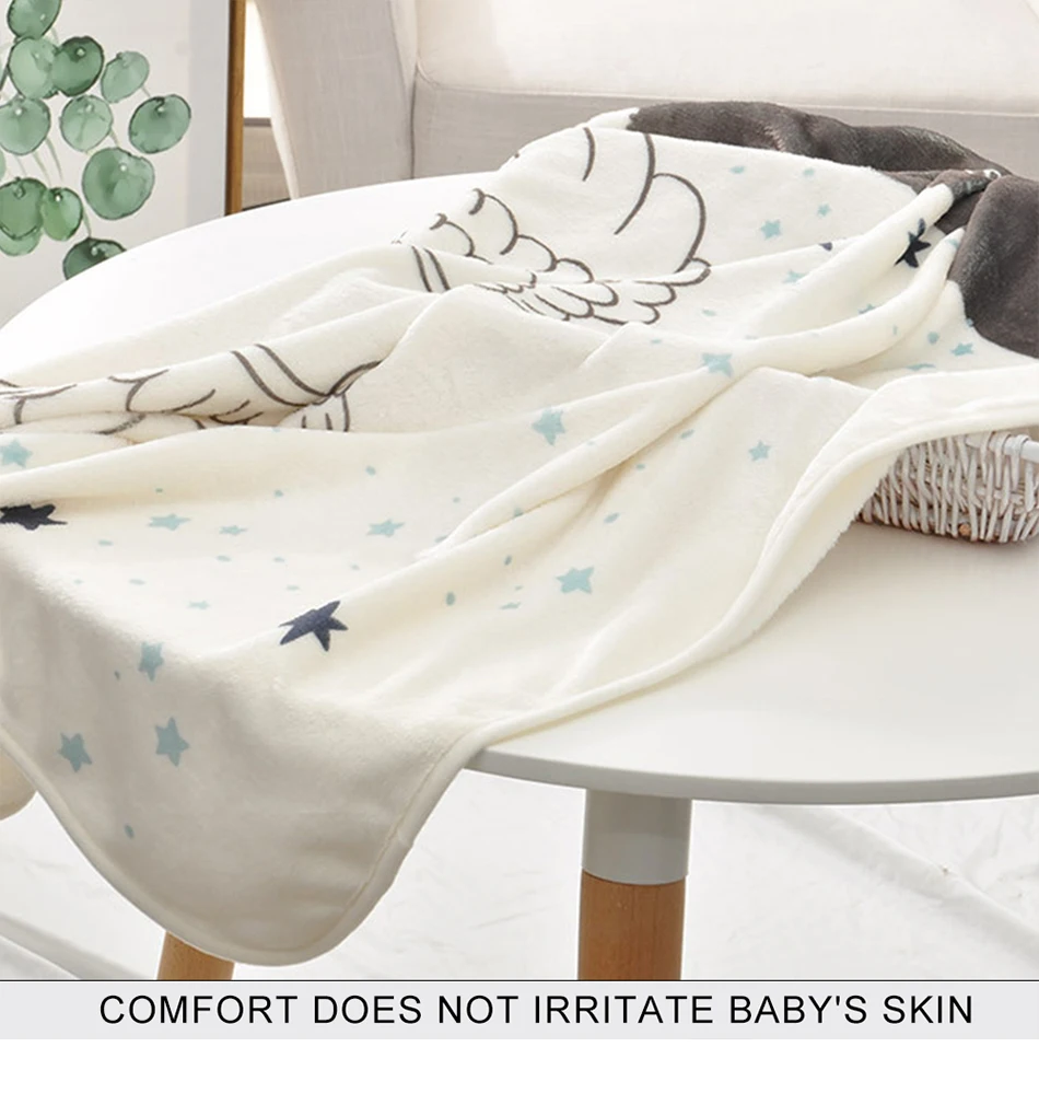 Детское одеяло подгузники из муслина мягкий принт мультфильм постельные принадлежности фланель хлопок детское постельное покрывало детская пеленка новорожденных
