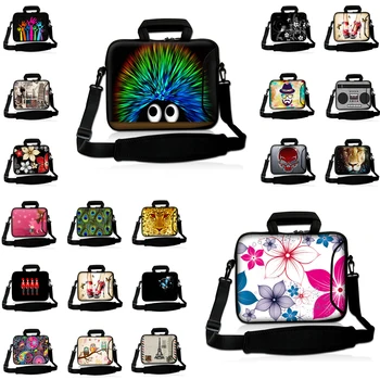 

Neoprene Laptop Messenger Handle Brieface Hot 10 12 13 14 15 17 13.3 11.6 inch Notebook Shoulder Strap Briefcase Pouch Protector