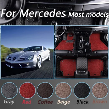 

Custom Made Car Floor Mats For Mercedes Benz all models GLA GLE GL CLA ML GLK CLS S R A CLK SLK G GLS Waterproof Non-slip Mat
