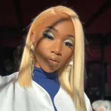 Mechones de cabello humano liso Remy brasileño con cierre, mechones de pelo negro perla rubio miel, 613 mechones, envío gratis