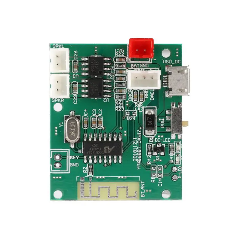 2019 Новые 5V 2x5 Вт 2A Плата усилителя звука компонент PCBA пластина модуля Bluetooth |