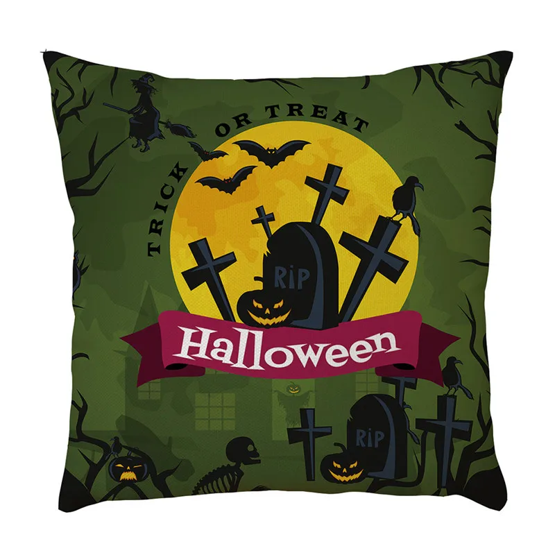 45*45 см декоративная подушка покрывало наволочка на подушку диван-кровать Хэллоуин украшение для дома Наволочки ag13