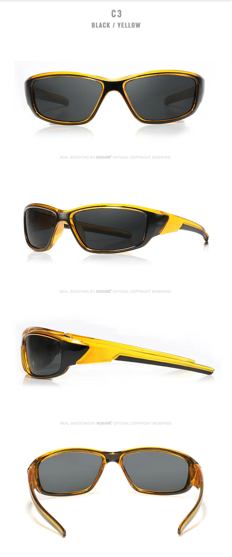 KDEAM женские мужские солнцезащитные очки мужские Поляризованные Солнцезащитные очки женские спортивные солнцезащитные очки UV400 летние пляжные солнцезащитные очки