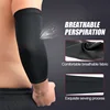 1 Piece Breathable Arm Support Sleeve Sun UV Protection Basketball Running Fitness Armguards Sports Compress Elbow Pads 4