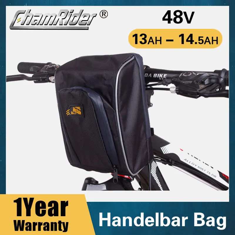 48v Ebike Handelbar Bag Battery 18650 Lithium Ion Pvc Pack Electric