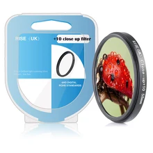 RISE(Великобритания) 62 мм крупным планом+ 10 макрообъектив фильтр с коробкой для Nikon Canon SLR DSLR камеры