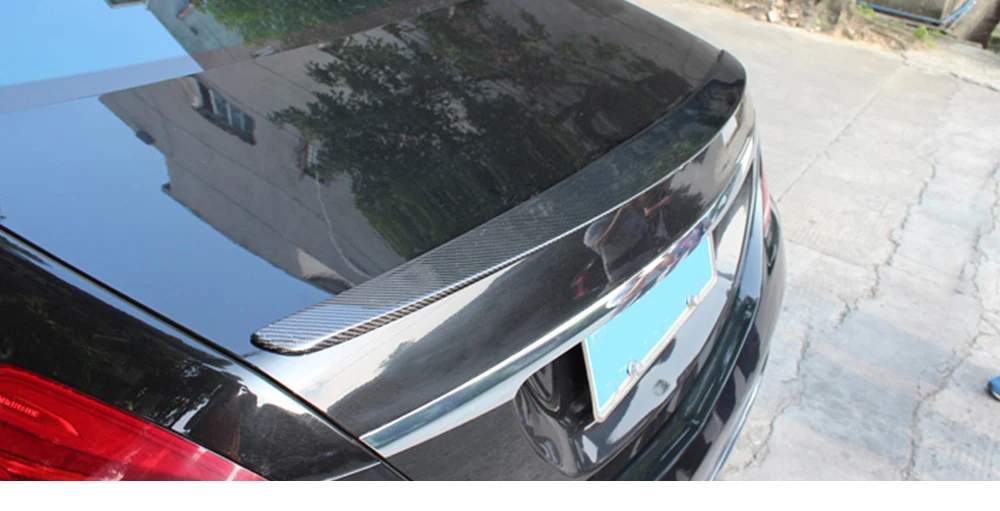 Карбоновый спойлер заднего бампера багажник багажника для Mercedes S Class W222 4-дверный седан-настоящее S350 S400 S500 S600 S63