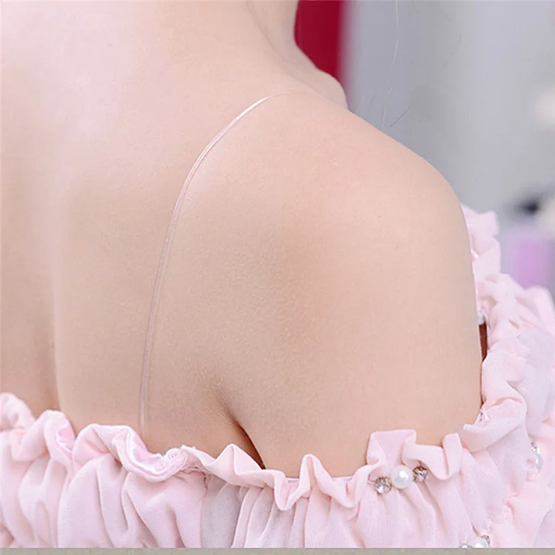 

1pair Clear Transparent Hook Straps Invisible Adjustable Bra Shoulder Straps New