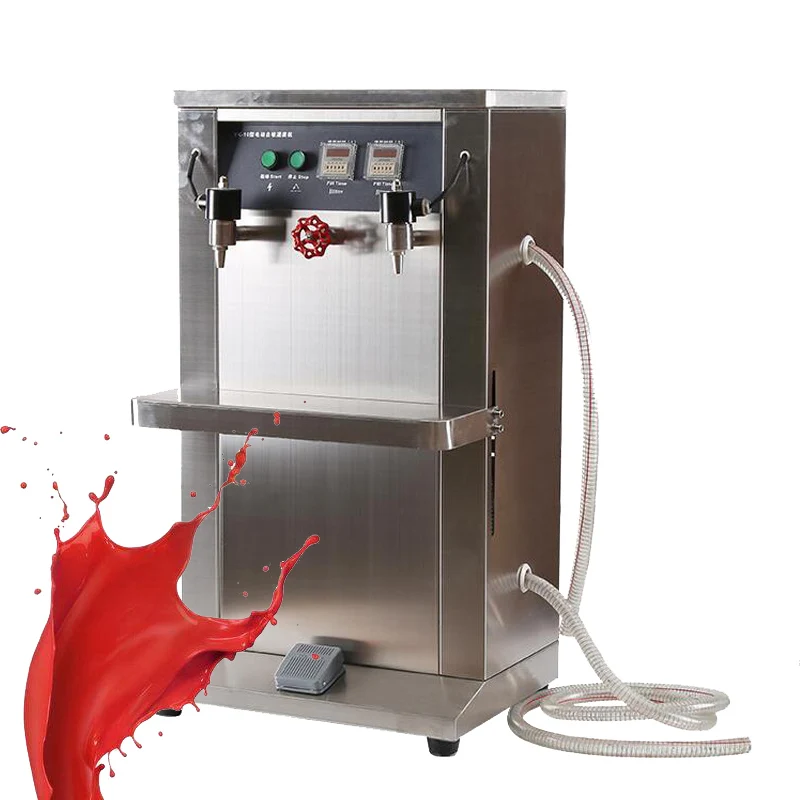 

110 В 220 машина для розлива жидкостей с двойной головкой для оливкового масла Вертикальная электрическая машина для розлива из нержавеющей стали