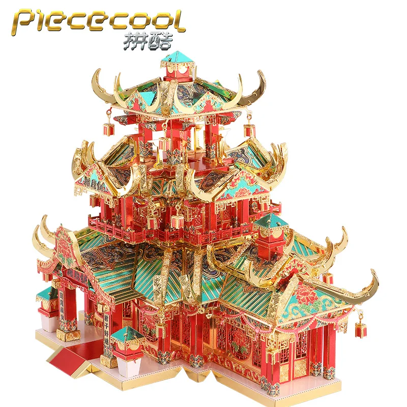 Piececool 3D металлическая головоломка ROUGE SHOP наборы строительных моделей сделай сам