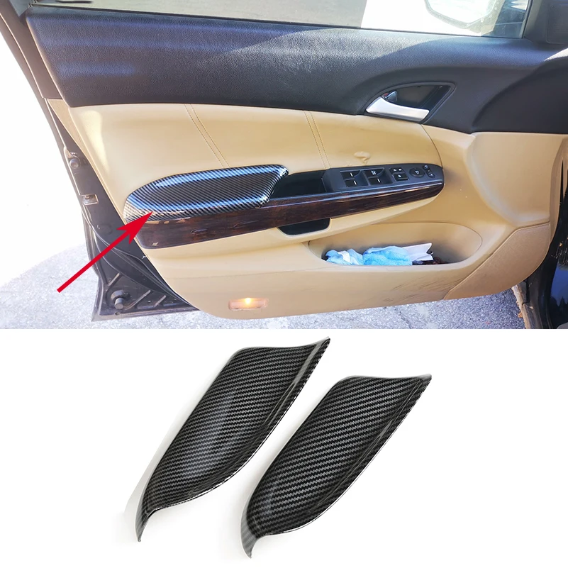 

Interior Car Door Armrest Handle Frame Cover Trim For Honda Accord 8th Sedan 2008-2012 Auto Accessories