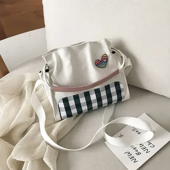 

Woman Bag 2019 Joker Casual Canvas Shoulder Messenger Bucket carteras mujer de hombroy bolsos malas de senhora torebka damska