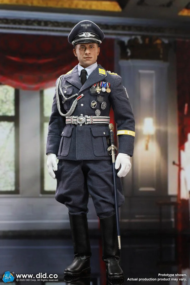 1/6 of the Action Figures model DID 3r air force captain captain counterfeit D80147 world war II