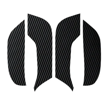 

4pcs Car 3D Anti-Kick Sticker Carbon Fiber Cover Sticker Protector For Tesla 3