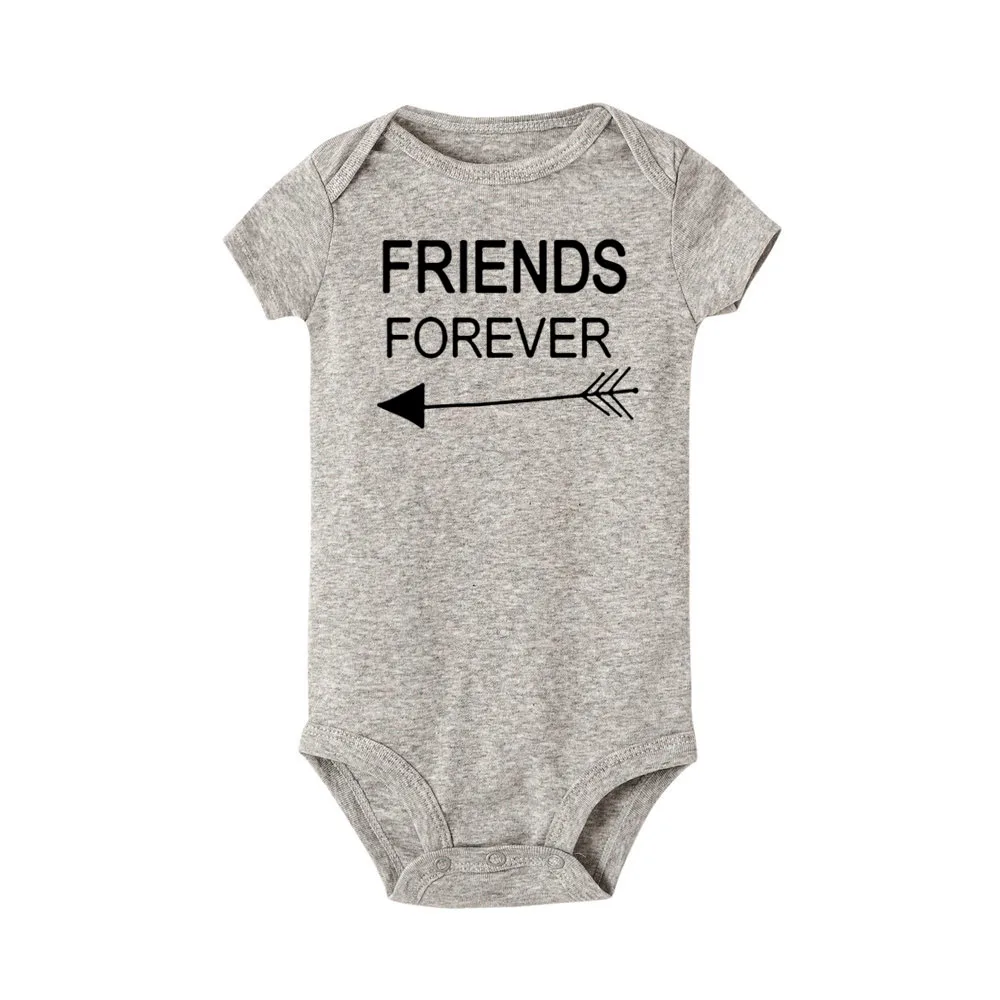 Newborn Baby Cotton Romper Born Together Friends Forever Print Infant Twins Siblings Sisters Brothers Matching Funny Jumpsuit Newborn Baby Cotton Romper Born Together Friends Forever Print Infant Twins Siblings Sisters Brothers Matching Funny Jumpsuit