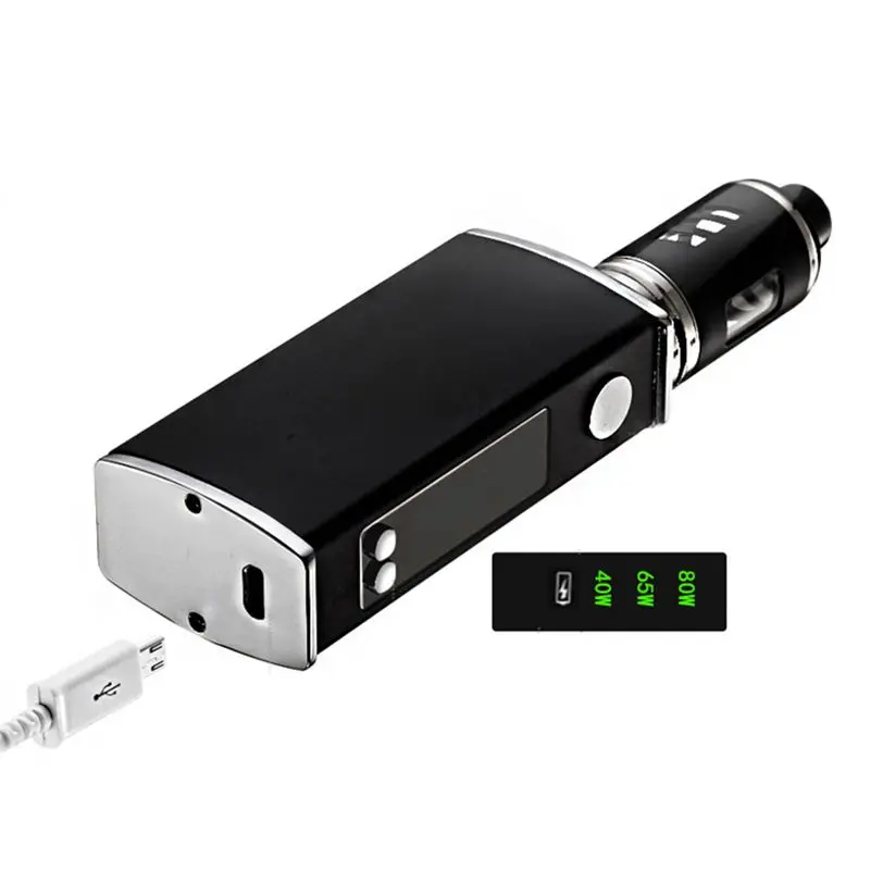80 Вт регулируемый vape mod box kit трехцветный 2200 мАч 0.3ohm 3 мл бак электронная сигарета большой дым атомайзер вейпер