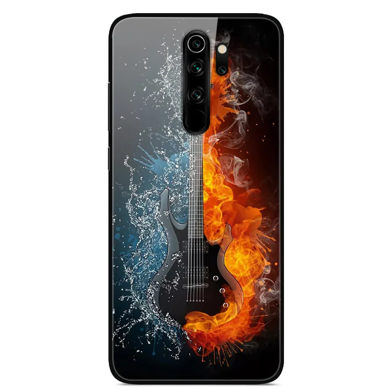Чехол для Xiaomi Redmi Note 8 Pro чехол для телефона с милым львом из закаленного стекла, жесткий чехол для телефона Redmi Note 8 Note8 Pro, бампер из ТПУ - Цвет: 2