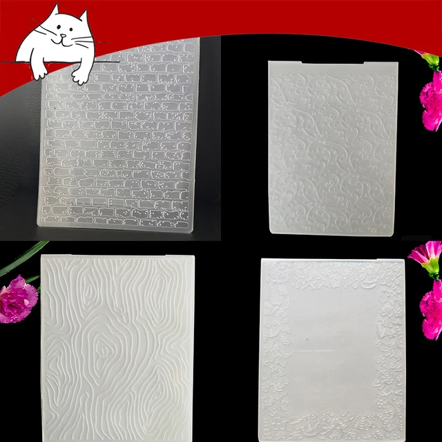 15x3cm Plastic Embossing Folders for Card Making, Flower Background  Embossing Folders for DIY Scrapbooking Paper Craft Album - AliExpress