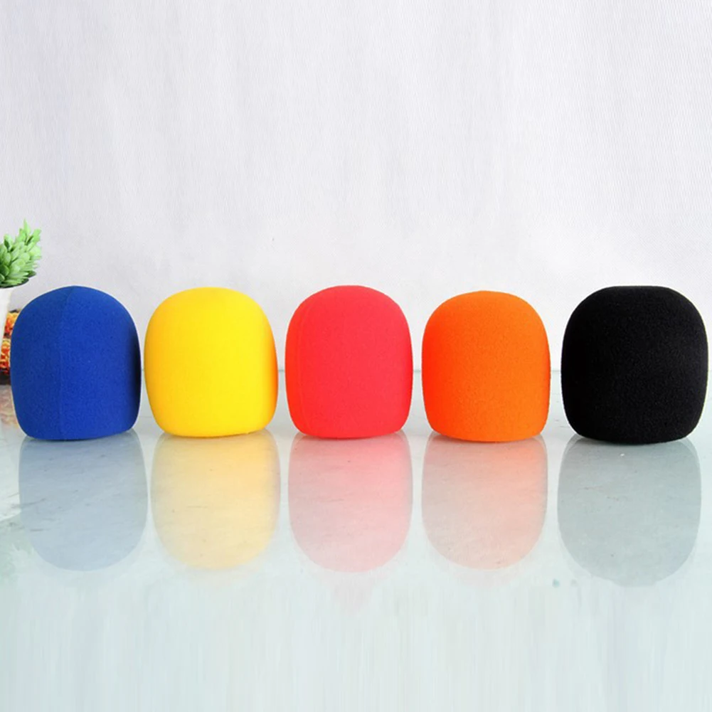 

5pcs/set Foam Protective Ball Shape Outdoor Practical Windproof Accessories Portable Replacement Microphone Cover