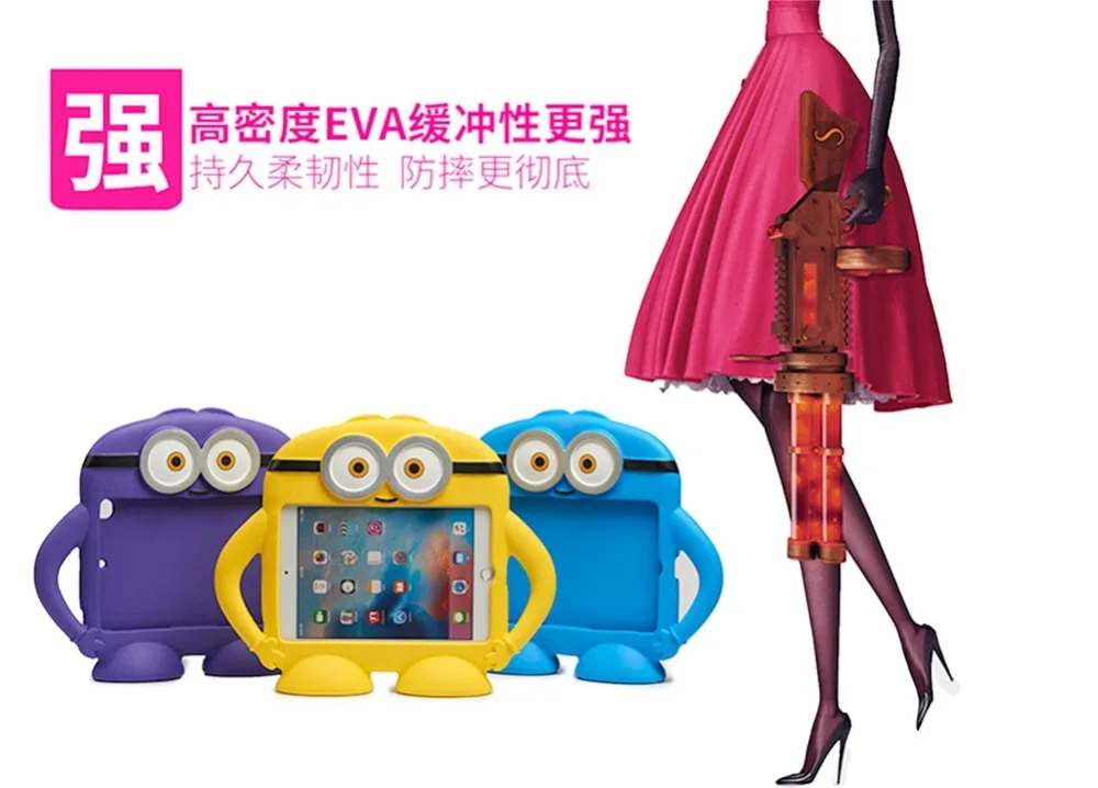 Для IPad Mini 5 силиконовый мультяшный EVA противоударный детский безопасный Чехол-подставка для IPad Mini 1 2 3 Mini 4 чехол для планшета+ ручка