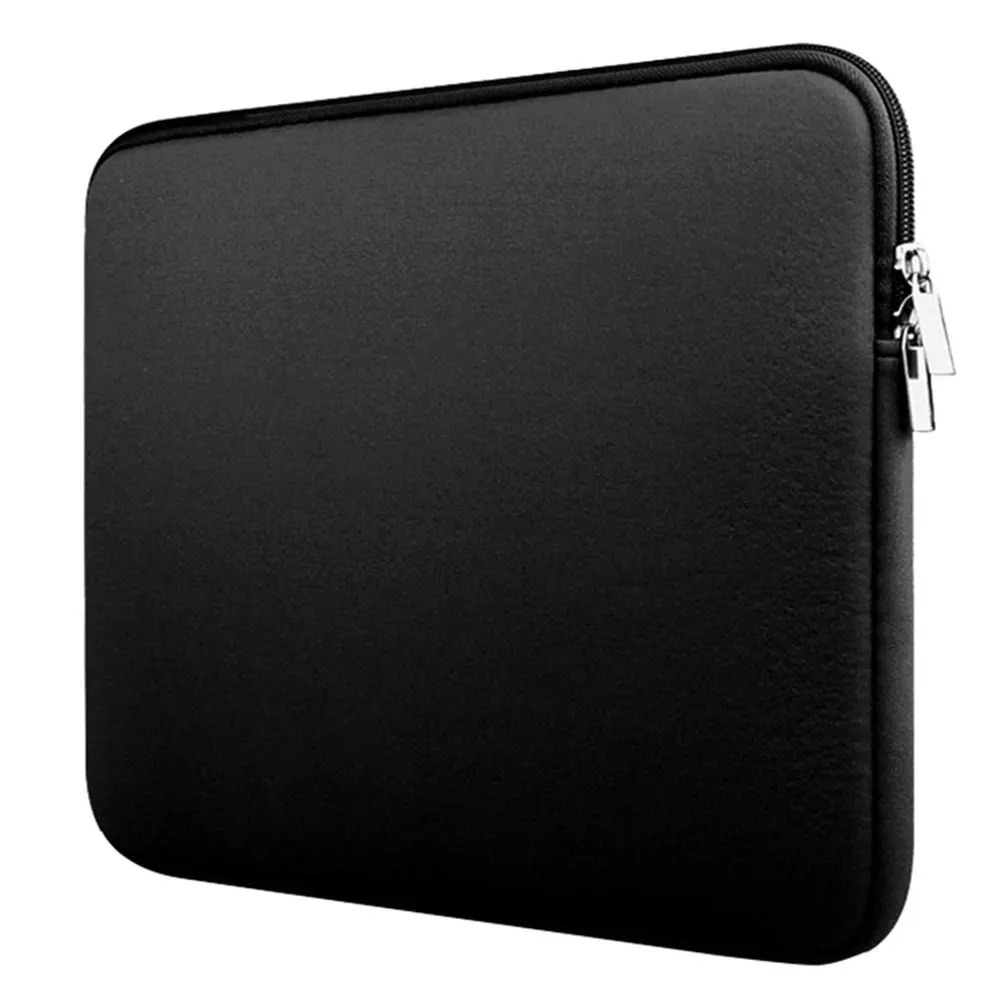 /11/12/13/14/15 дюймов Мягкий рукав ноутбук сумка чехол для Apple Macbook AIR PRO retina Тетрадь FKU66 - Цвет: Black