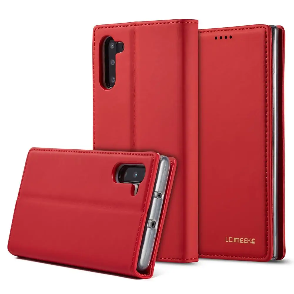 Чехол книжка для samsung Galaxy Note 10 Plus кожаный чехол кошелек магнитный противоударный