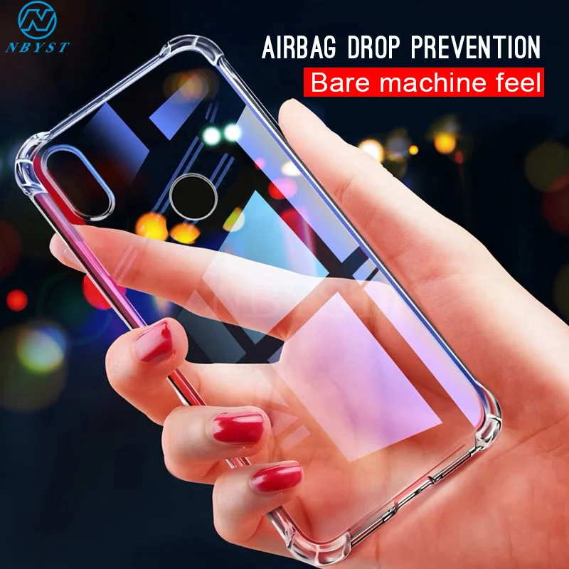 

Airbag Transparent Soft TPU Silicone Phone Case Cover For Xiaomi Mi 8 9 9T A3 Lite Redmi Note 5 6 7 7A 6A K20 Pro Go S2 Coque
