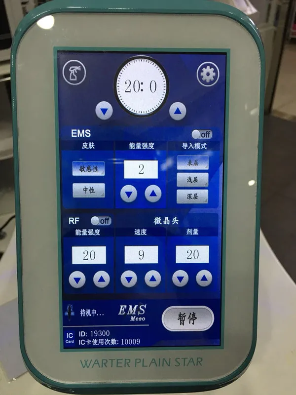 Портативный без иглы мезотерапия EMS RF Nano инжектор мезогун лифтинг Машина