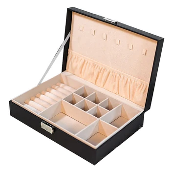 

Jewelry Storage Box Can Put Ring Necklace Earrings Jewelry PU Storage Box Glasses Watch Display Box