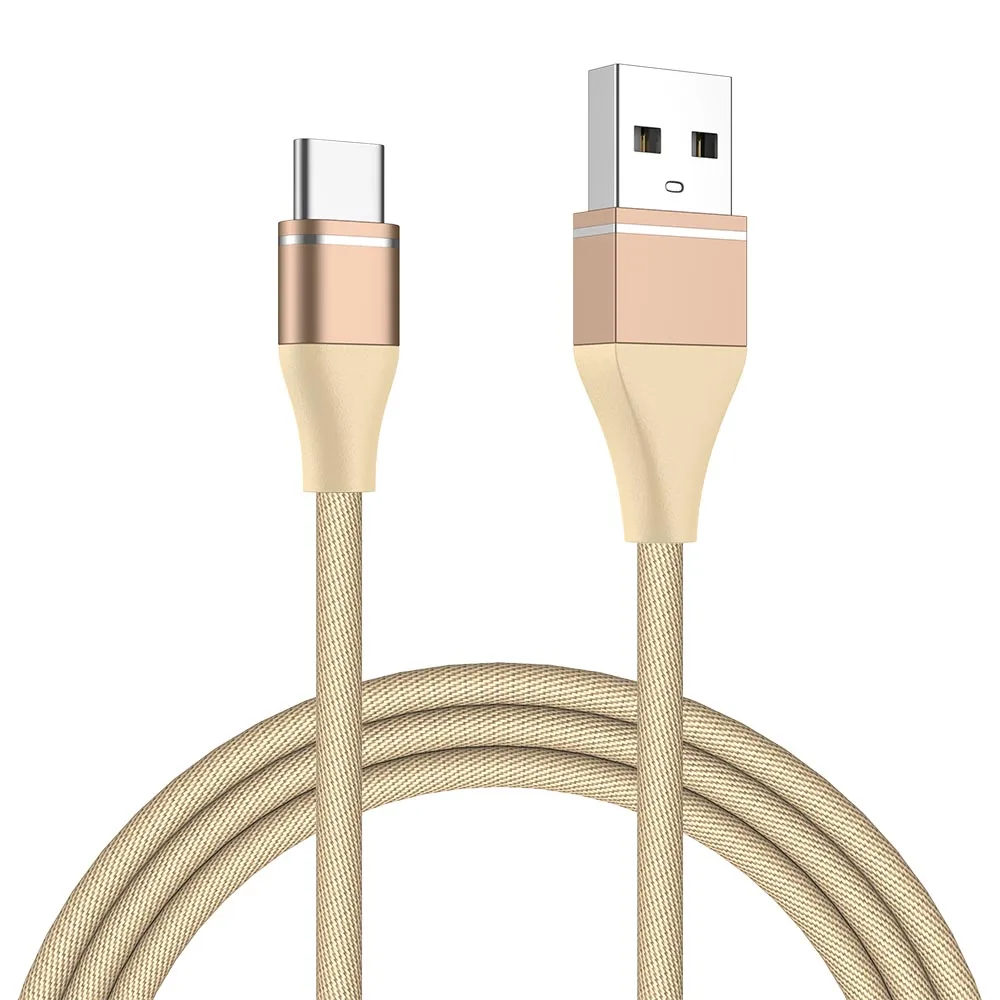 Кабель MUSTTRUE type C USB-C для huawei mate 30 pro redmi note 10 Android, зарядный кабель для телефона samsung A70 USBC, зарядный кабель - Цвет: Gold