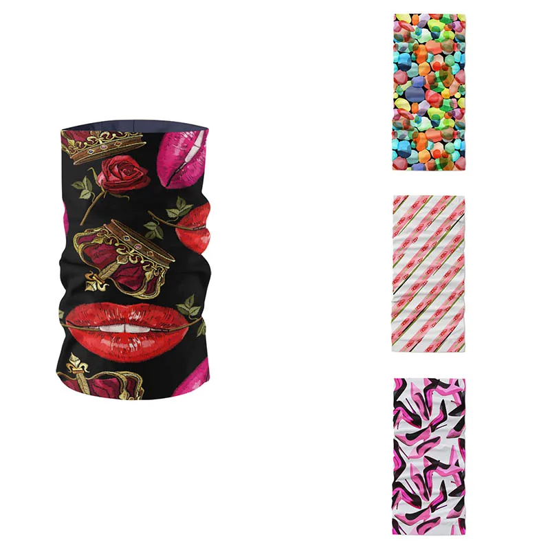 Мужской и женский летний шарф кольцо повязка на голову с забавным черепом