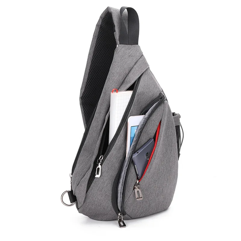 Sling Chest Bag Men's Personal Security Leisure Sports Digital Storage Messenger Bag