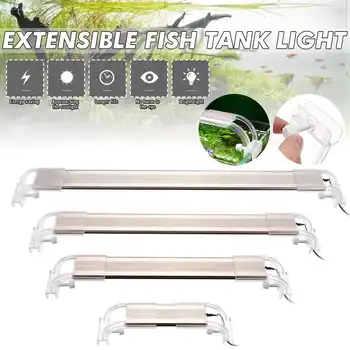 

Super Slim LED Aquarium Lighting Aquatic Plant Light 13-50CM Extensible Waterproof Clip on Lamp for Fish Tank Plant Growing 2-8W