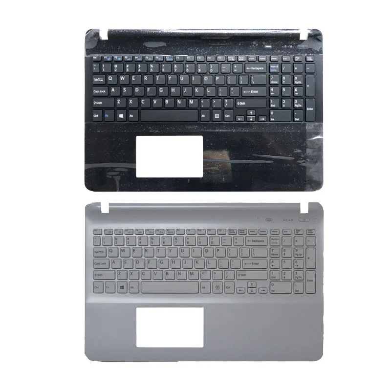 Teclado do Portátil dos Eua para o Sony Svf152a29u com Apoio para as Mãos Vaio Tampa Superior Svf152a29m