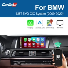 Carlinkit كارلينكيت فك الترميز اللاسلكي CarPlay أندرويد السيارات لسيارات BMW جميع الموديلات CIC NBT EVO نظام الوسائط المتعددة مرآة AirPlay IOS 14 Free DHL For BMW All models...