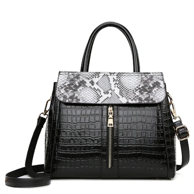 

Fashion Ladies Brand Leather Handbags Fashion Casual Tote Bag Big Shoulder Bag Stone pattern handbag For Woman Ladies
