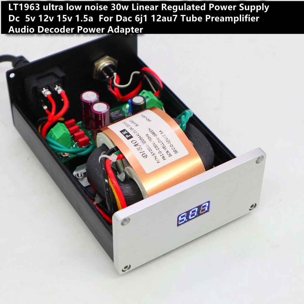 30w/ LT1963 ultra low noise HiFi Linear Regulated Power Supply Dc  5v 12v 15v 18v 1.5A For Upgrade replacement Dac Preamplifier