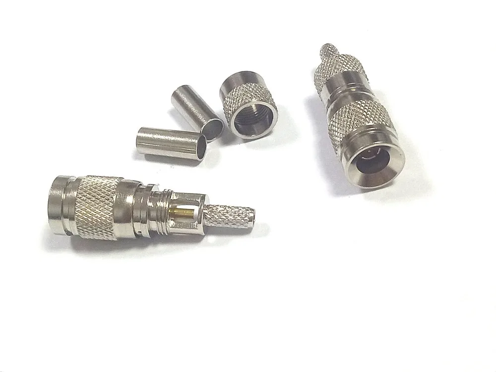 100 шт DIN 1 0/2 3 CC4 штекерные обжимные разъемы для кабеля RG174 RG316 LMR100 RG179