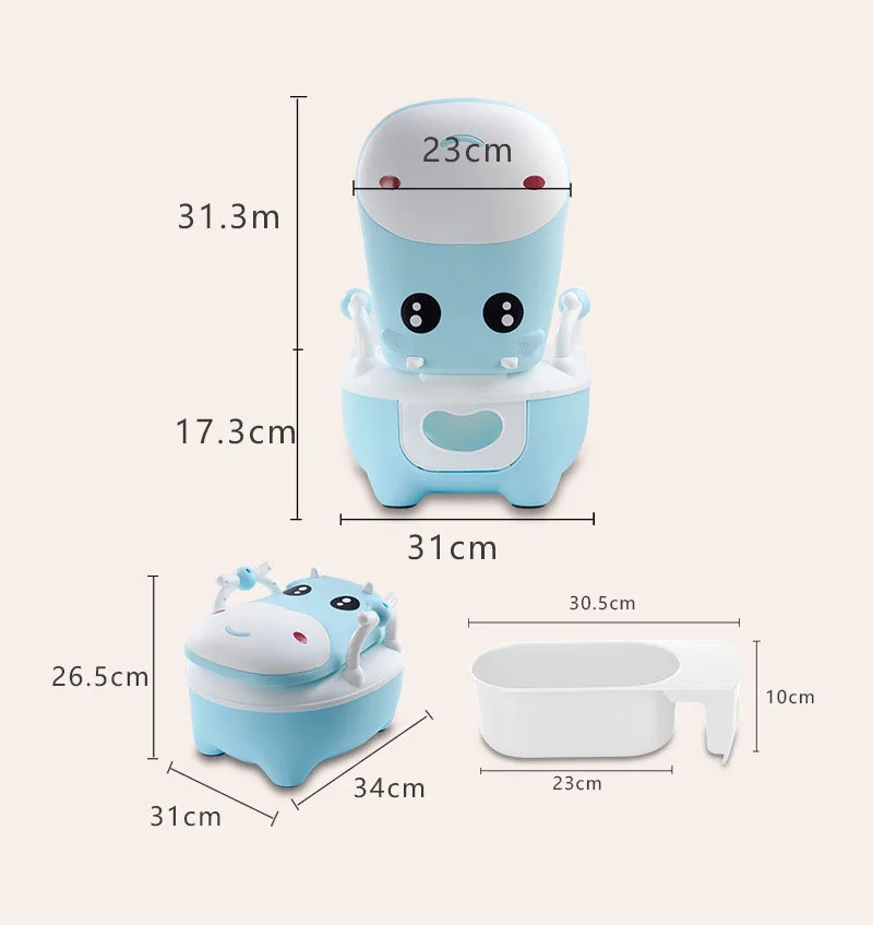 Горшок обучающее сиденье детские горшок портативный унитаз многофункциональный учебный горшок туалет с туалетной щеткой и подушкой