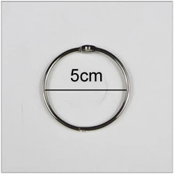 4Pcs/lot Metal Ring Binder 15 75mm Office Loose-leaf- Hoops Supplies Book DIY Albums Opening Binding - Цвет: 50MM